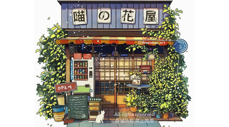 Japanese Houses Illustrations By Angela Hao