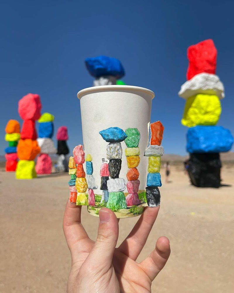 Paper Cup Illustrations By Berk Armagan