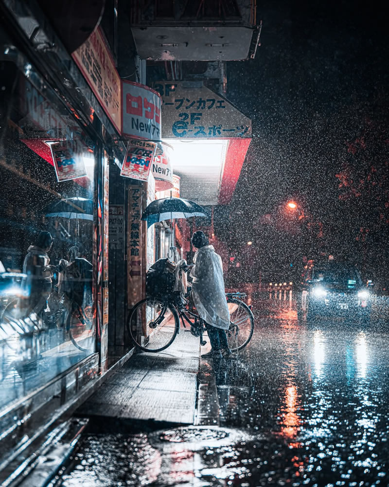 The Streets Of Akihabara In The Night By Junya Watanabe