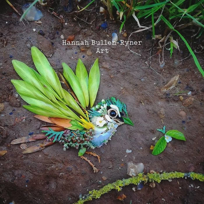 Bird Portraits Using Leaves And Flowers By Hannah Bullen-Ryner 