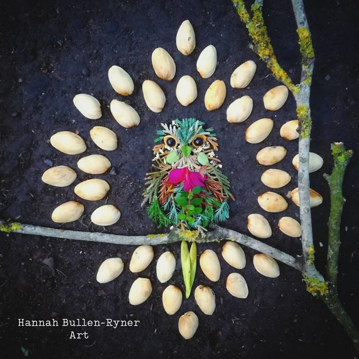 Bird Portraits Using Leaves And Flowers By Hannah Bullen-Ryner 