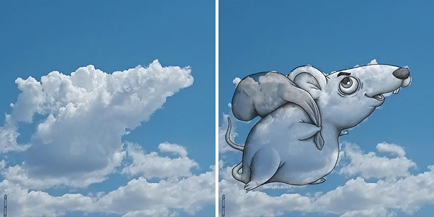 Clouds Drawings by Monse Ascencio