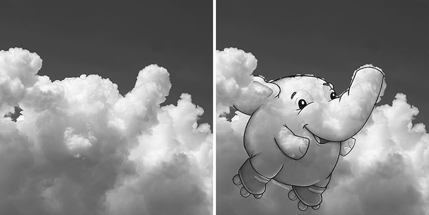 Clouds Drawings by Monse Ascencio