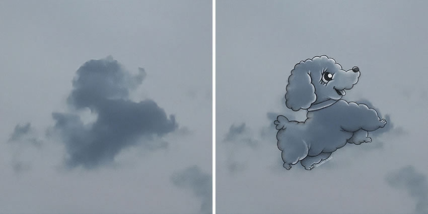 Clouds Drawings by Monse Ascencio