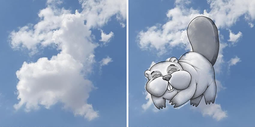 Clouds Drawings by Monse Ascencio