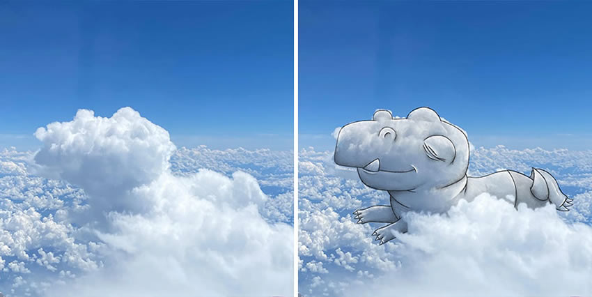 Clouds Drawings by Monse Ascencio