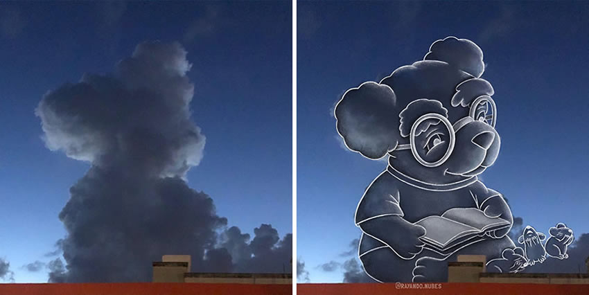 Clouds Drawings by Monse Ascencio