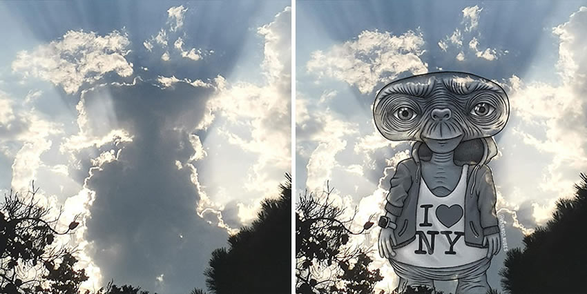 Clouds Drawings by Monse Ascencio