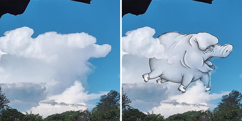 Clouds Drawings by Monse Ascencio