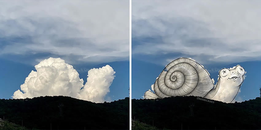 Clouds Drawings by Monse Ascencio