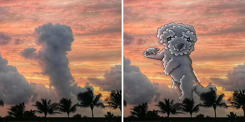 Clouds Drawings by Monse Ascencio