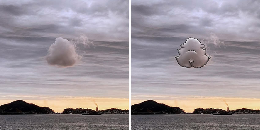 Clouds Drawings by Monse Ascencio