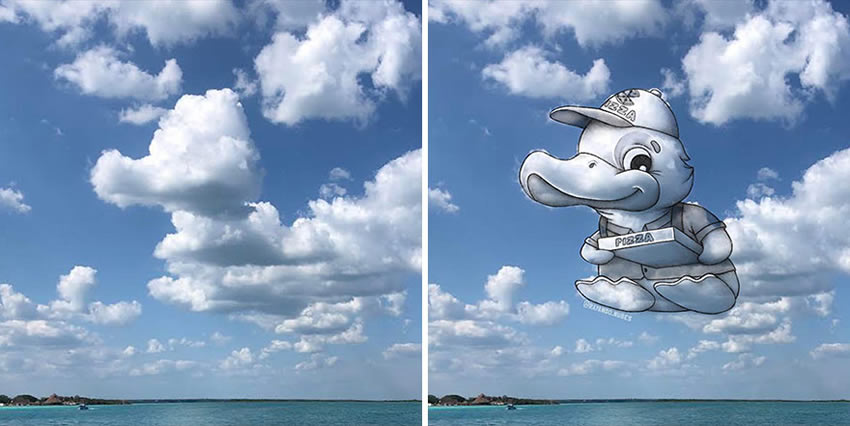 Clouds Drawings by Monse Ascencio