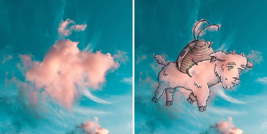 Clouds Drawings by Monse Ascencio