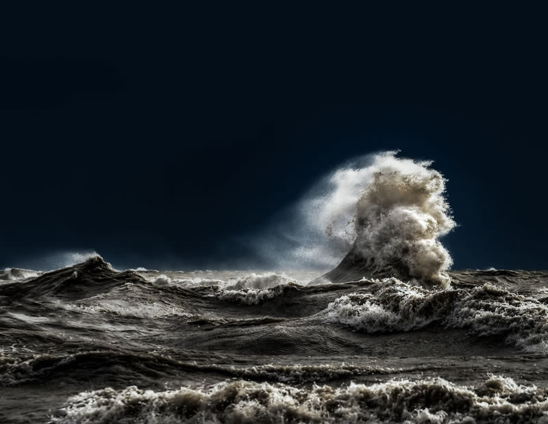 Waves Of Lake Erie By Trevor Pottelberg