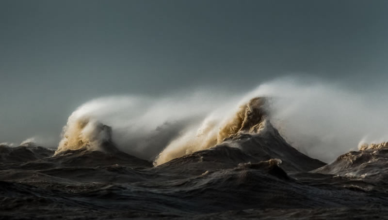 Waves Of Lake Erie By Trevor Pottelberg