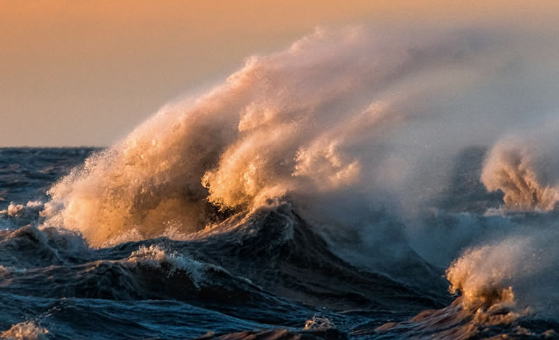 Waves Of Lake Erie By Trevor Pottelberg