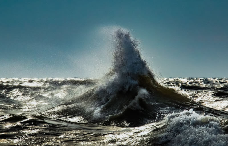 Waves Of Lake Erie By Trevor Pottelberg