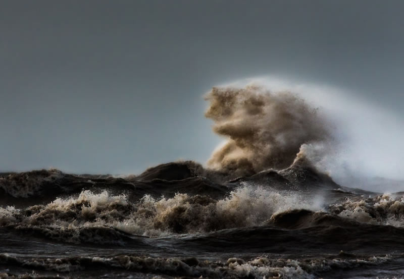 Waves Of Lake Erie By Trevor Pottelberg