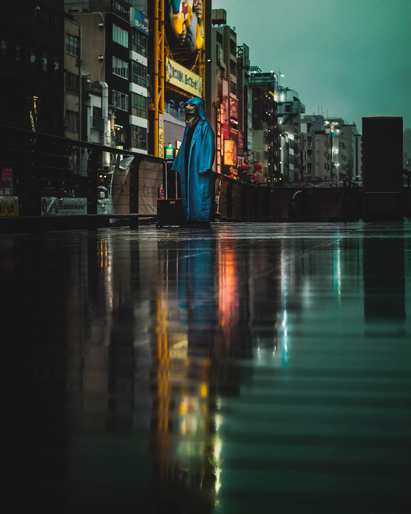 Reflective Rainy Nights Of Osaka By Omi Kim