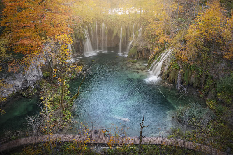 Colorful Waterfalls Of Plitvice Lakes In Croatia By Tamas Dombora