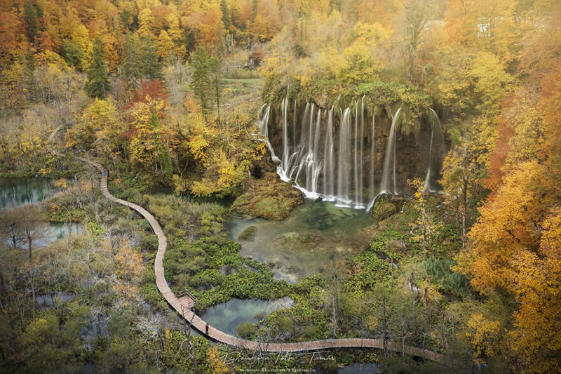 Colorful Waterfalls Of Plitvice Lakes In Croatia By Tamas Dombora