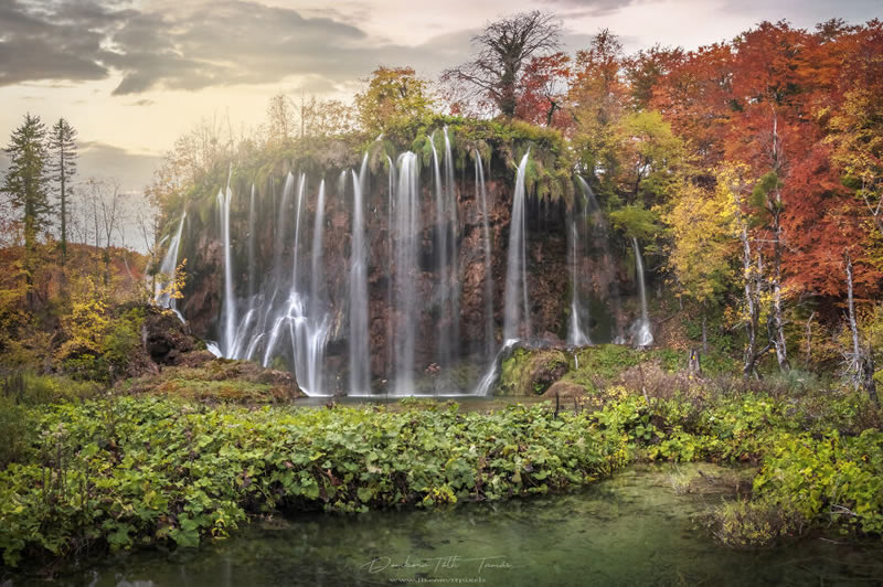 Colorful Waterfalls Of Plitvice Lakes In Croatia By Tamas Dombora