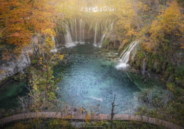 Colorful Waterfalls Of Plitvice Lakes In Croatia By Tamas Dombora