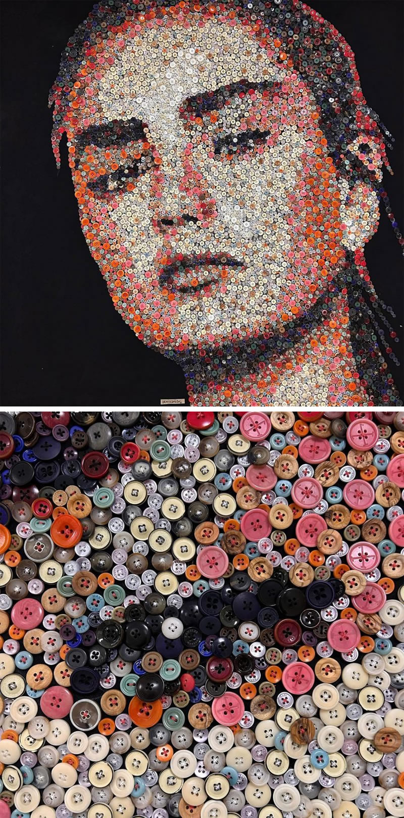 Incredible Collage Portraits Using Waste Materials By Deniz Sagdic