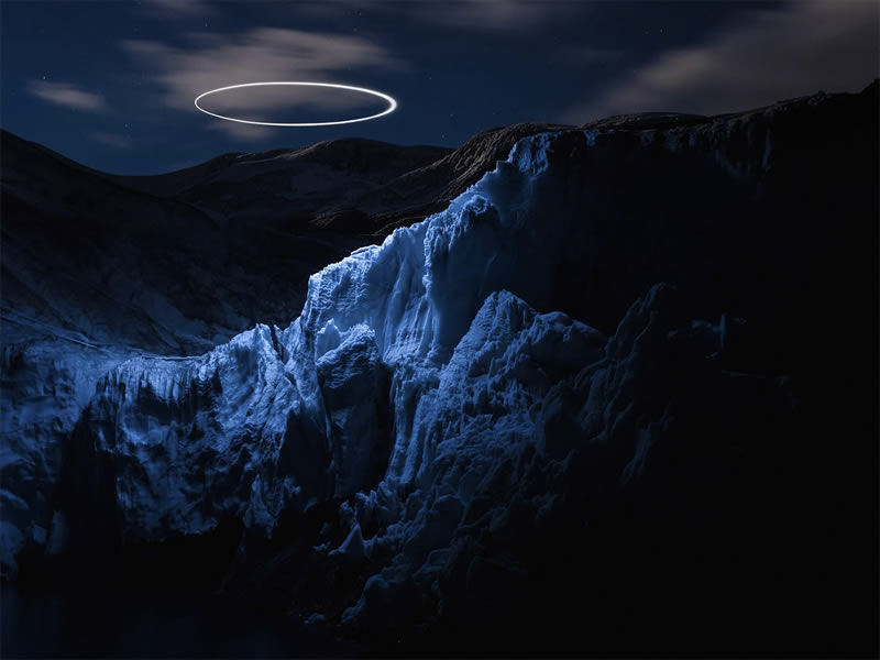 Landscape Photos By Attaching LED Lights To Drones By Reuben Wu