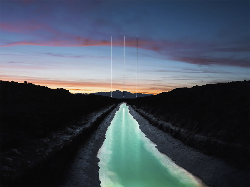 Landscape Photos By Attaching LED Lights To Drones By Reuben Wu