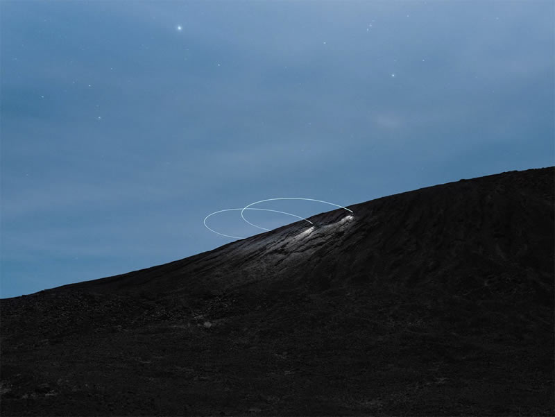 Landscape Photos By Attaching LED Lights To Drones By Reuben Wu