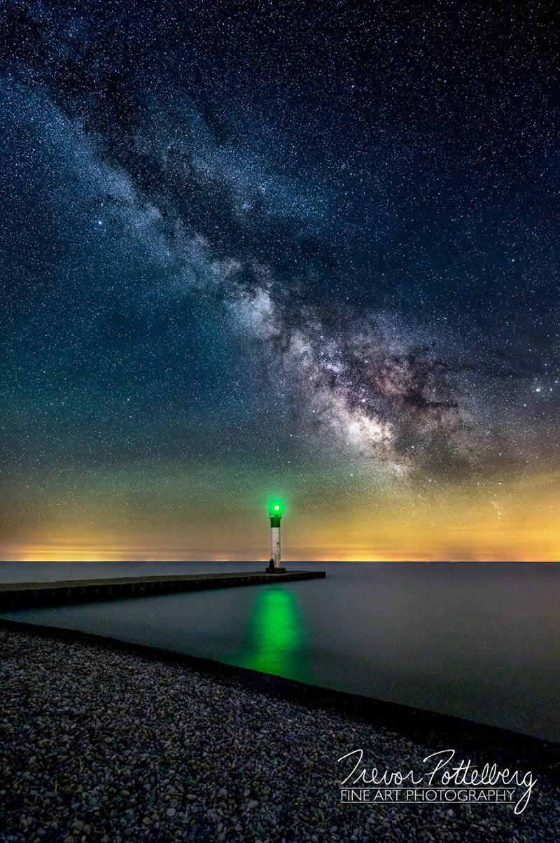 Lighthouse In Various Seasons By Trevor Pottelberg