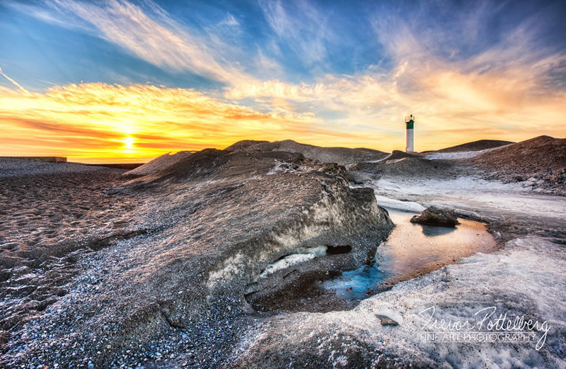 Lighthouse In Various Seasons By Trevor Pottelberg