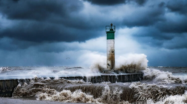 Lighthouse In Various Seasons By Trevor Pottelberg