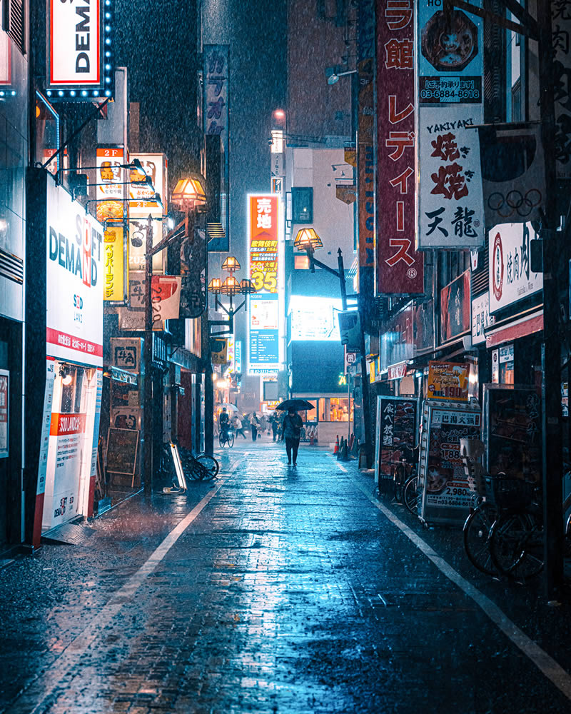 Night Photos Of Shinjuku City Japan By Junya Watanabe