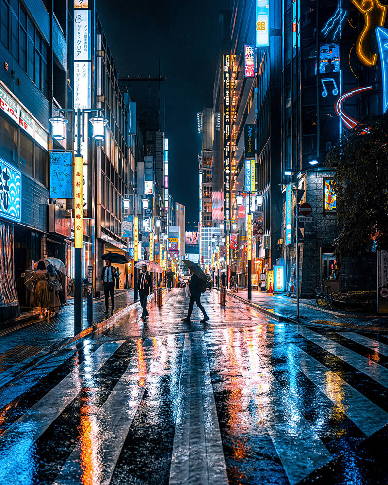 Night Photos Of Shinjuku City Japan By Junya Watanabe