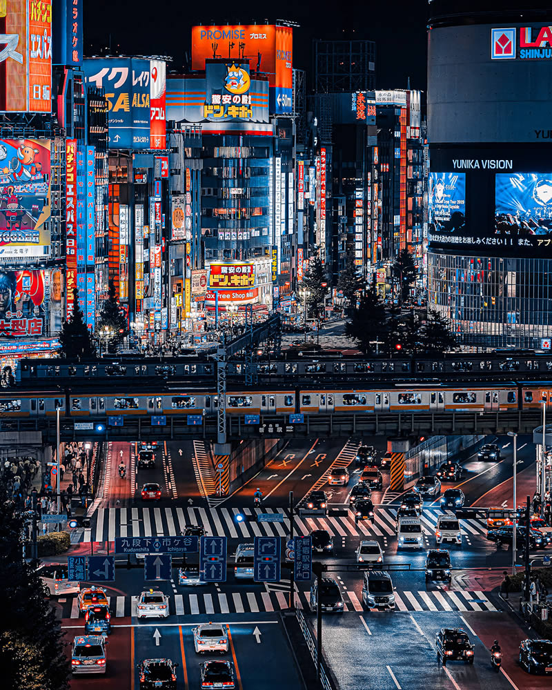 Night Photos Of Shinjuku City Japan By Junya Watanabe