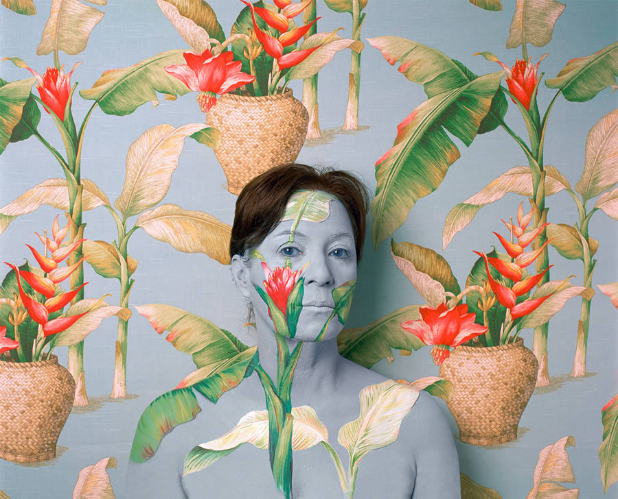 Camouflage Artistic Portraits By Cecilia Paredes