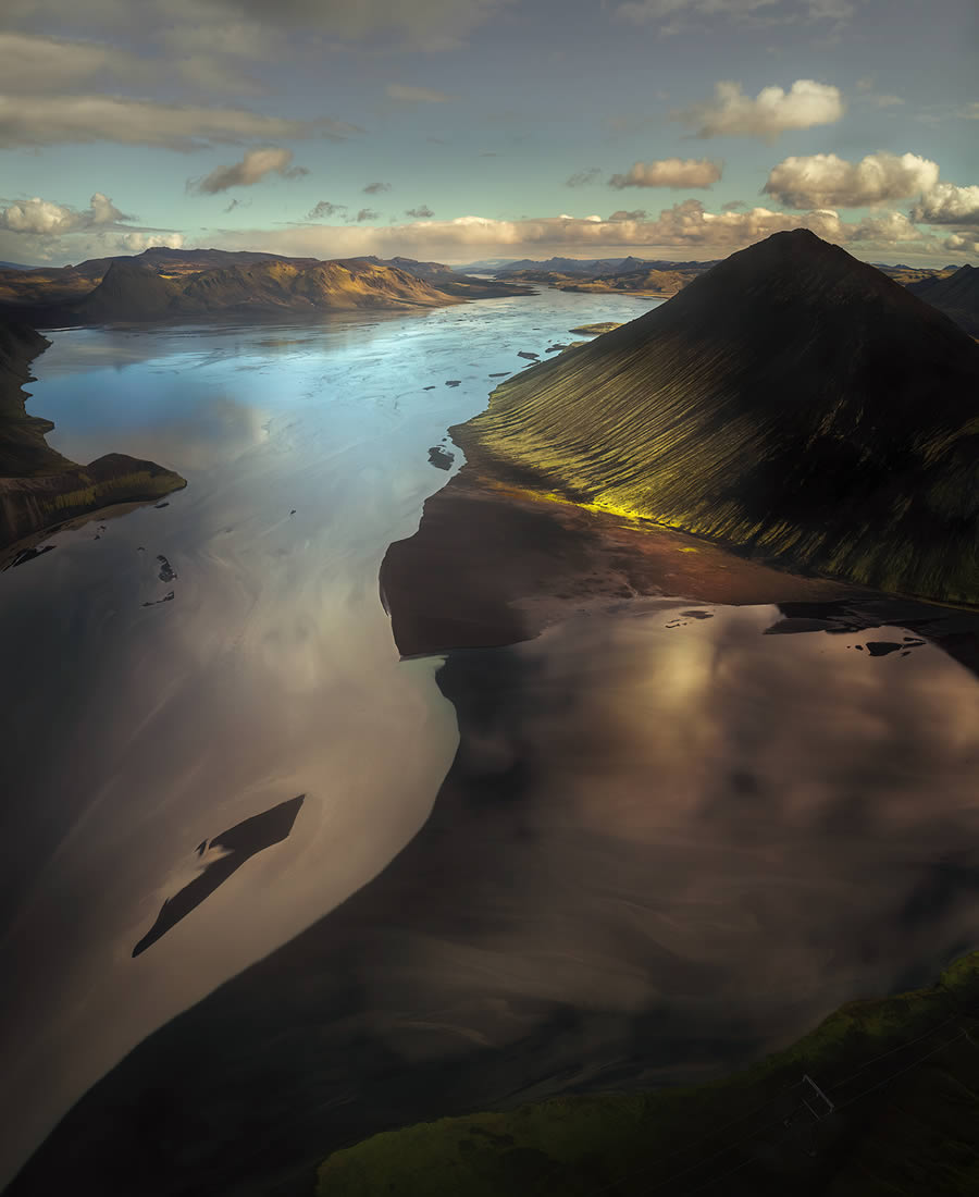 Iceland from the clouds by Sarfraz Durrani