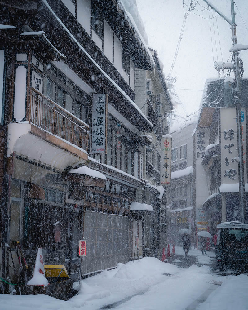 Snow-Covered Streets Of Japan By Hisa Matsumura