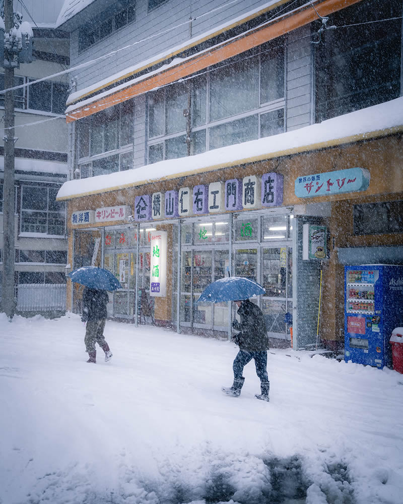 Snow-Covered Streets Of Japan By Hisa Matsumura