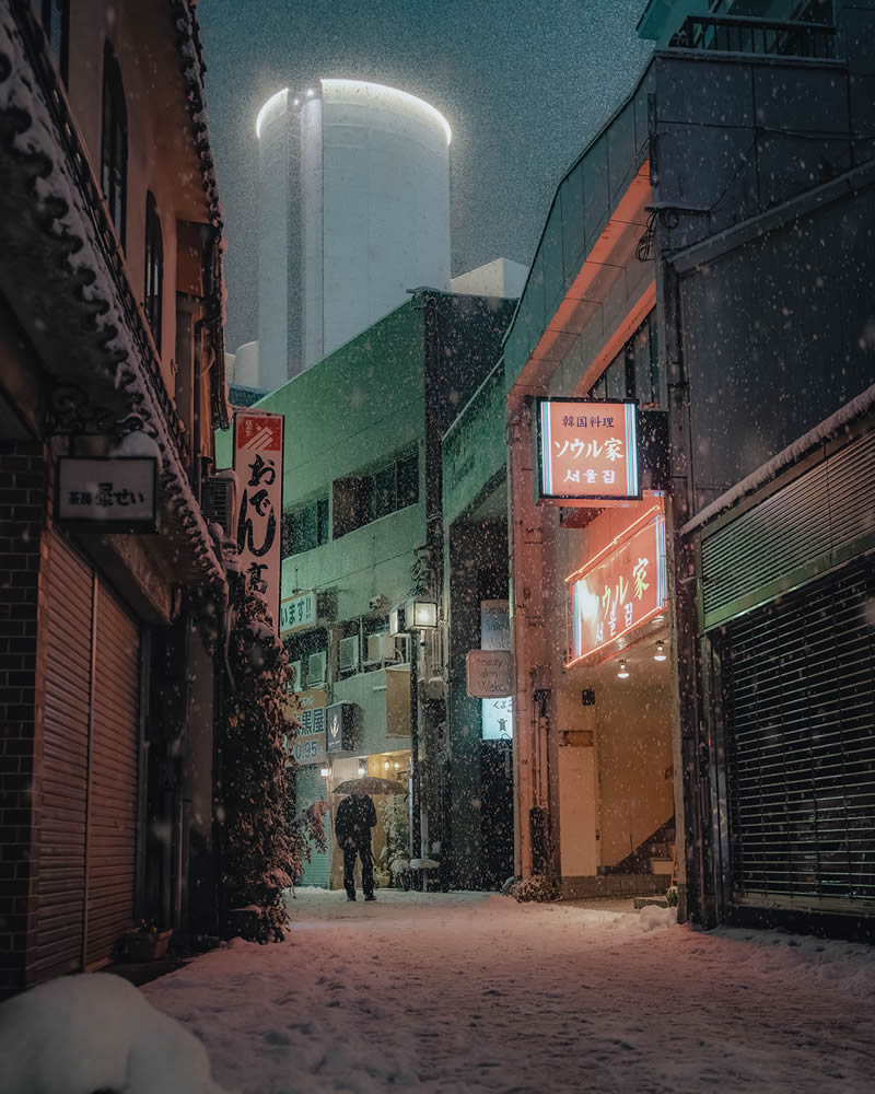 Snow-Covered Streets Of Japan By Hisa Matsumura