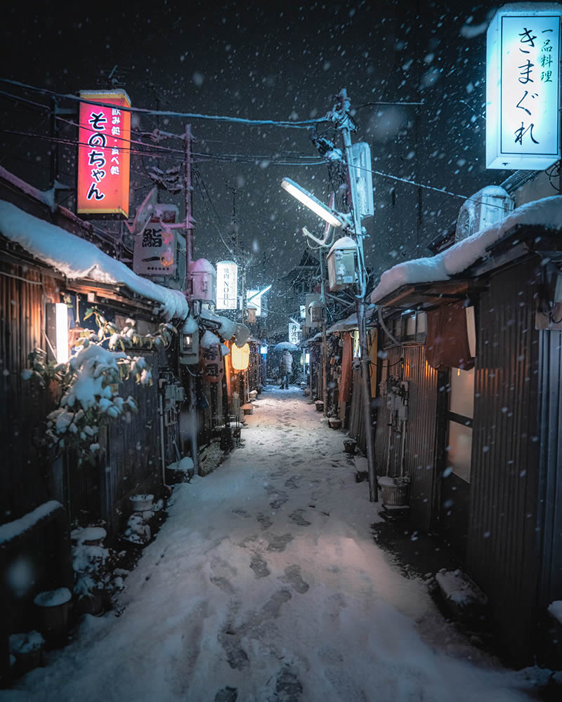 Snow-Covered Streets Of Japan By Hisa Matsumura