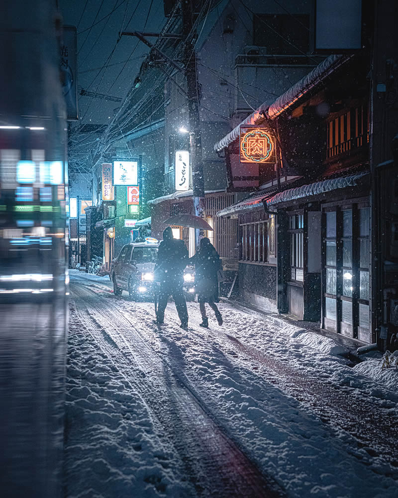 Snow-Covered Streets Of Japan By Hisa Matsumura