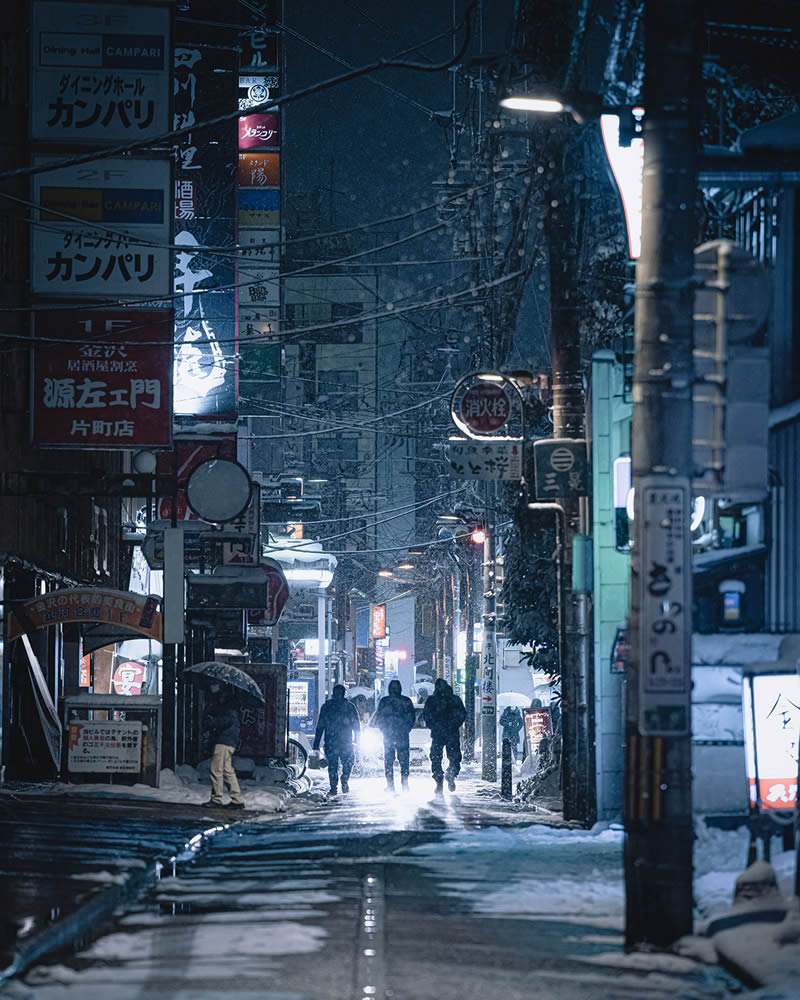 Snow-Covered Streets Of Japan By Hisa Matsumura