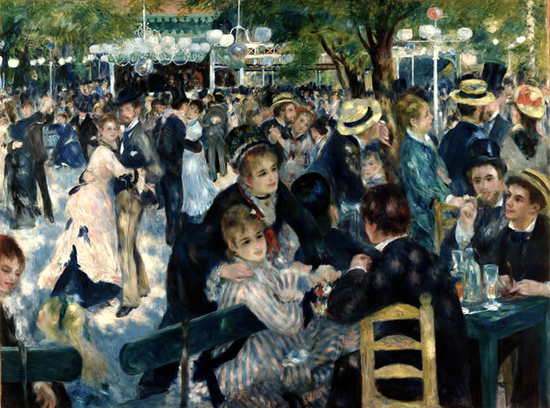 Bal du moulin de la Galette by Pierre-Auguste Renoir - Famous Paintings In The World By Legendary Artists