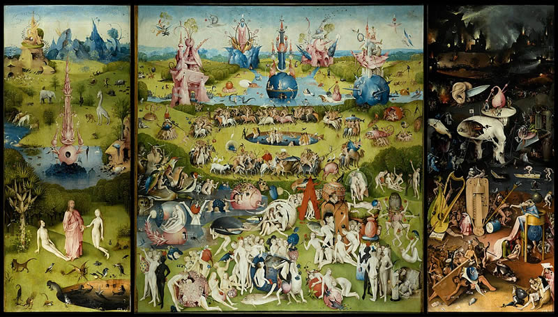 The Garden of Earthly Delights by Hieronymus Bosch - Famous Paintings In The World By Legendary Artists