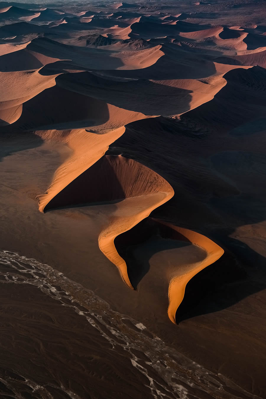 Aerial Landscape Photos of Namibia Iconic Sand Dunes by Tom Hegen