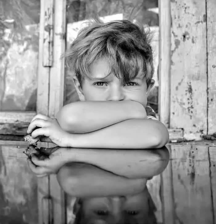 Black and White Kids Portrait Photography by Samuel Voskanyan